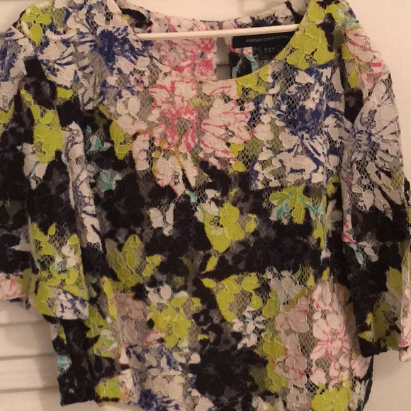 French connection lace cropped top - Picture 2 of 2